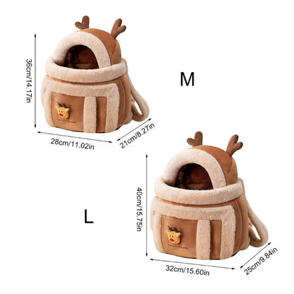 CozyReindeer Pet Travel Backpack