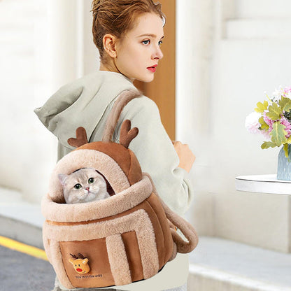 CozyReindeer Pet Travel Backpack