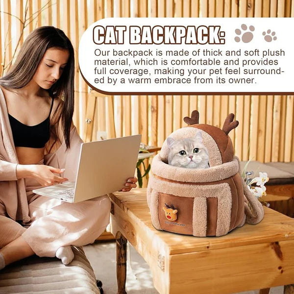 CozyReindeer Pet Travel Backpack